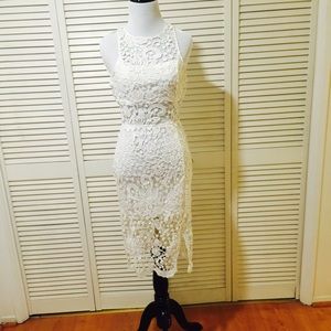 White lace dress