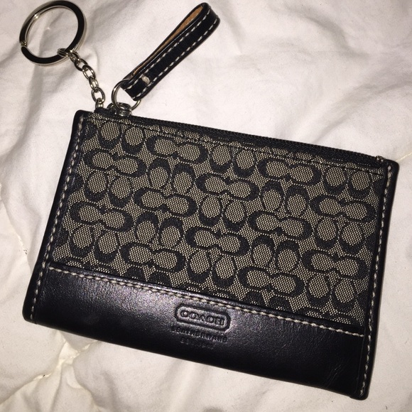 Coach key ring and coin case