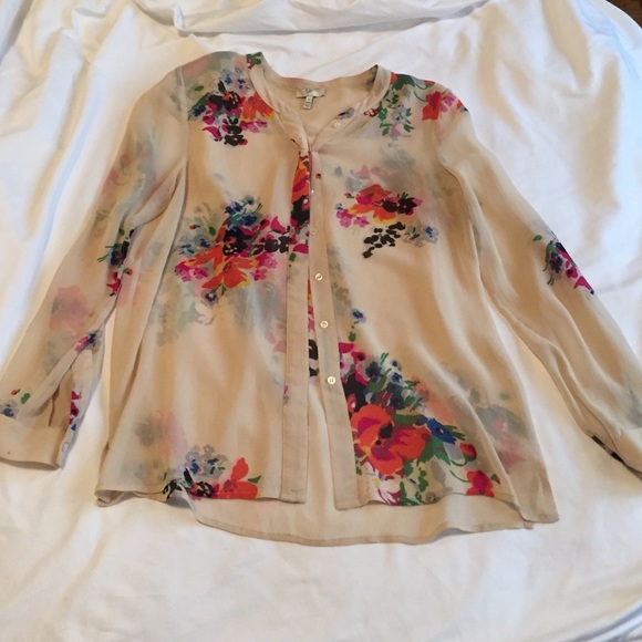 Joie floral button up blouse