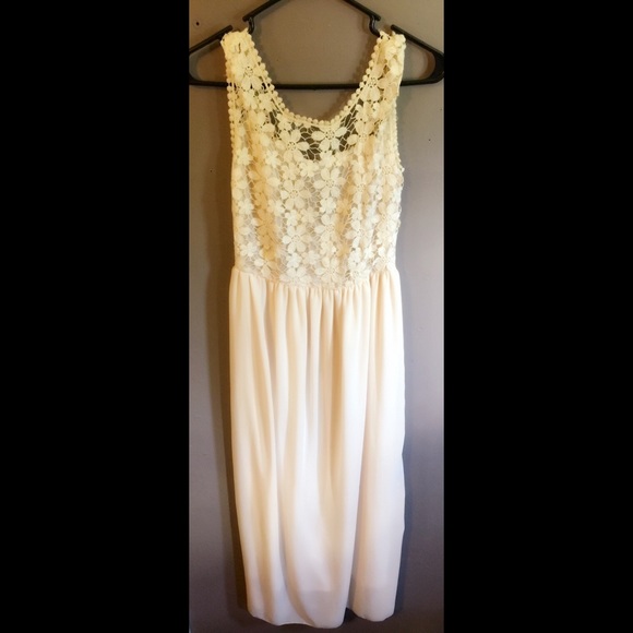 Cream lace dress