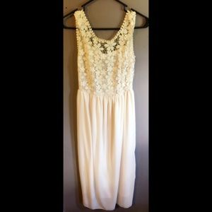Cream lace dress