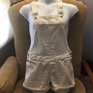 White Jean Overalls