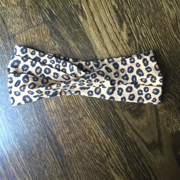 Emroedesigns Leopard Turban Jersey Headband