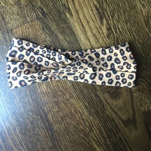 Emroedesigns Leopard Turban Jersey Headband