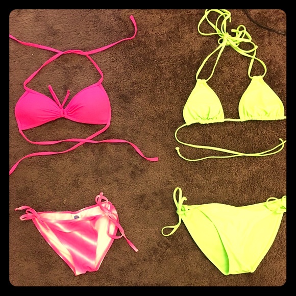 Hardly worn bikinis--- $10 for each bathing suit