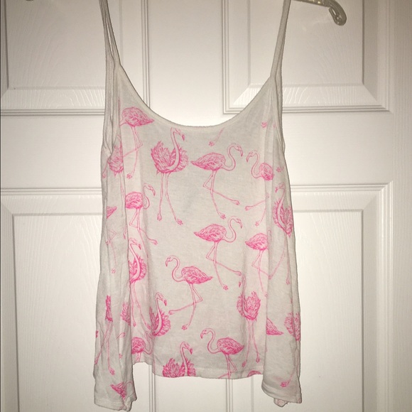 Pink flamingo tank