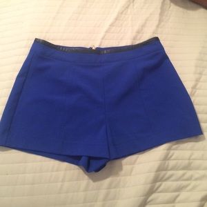 FOREVER 21 ROYAL BLUE SHORTS W/ BLACK TRIM (L) NWT