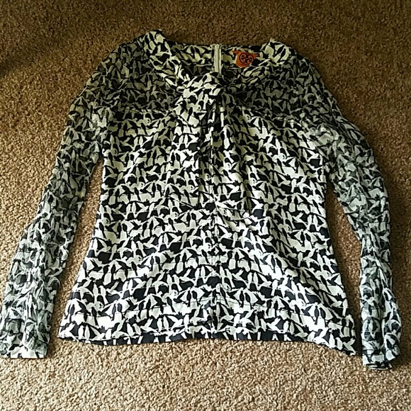 Tory Burch  "Bird Perch" Blouse