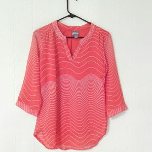 Red Sheer Professional Blouse