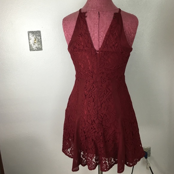 BURGUNDY DRESS - Picture 2 of 4