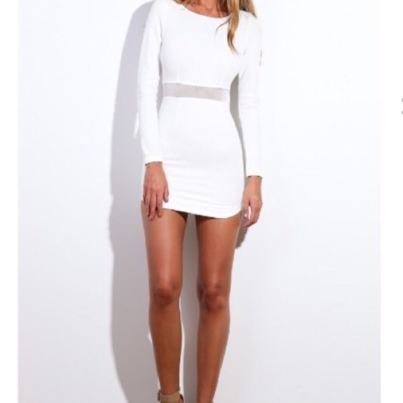Hello Molly White Bodycon Dress