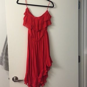 Strapless Red Dress