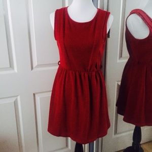 Jella Couture Burnt Orange Fall Dress