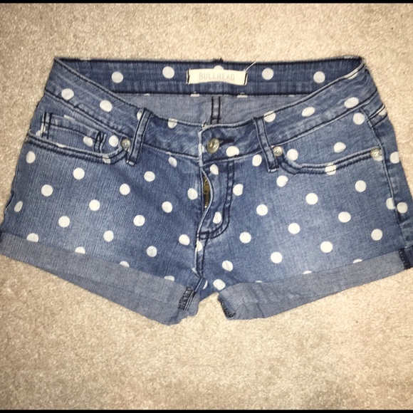 Poka dotted Jean Shorts