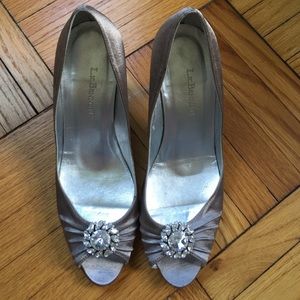 L.K. Bennett Silver Heels