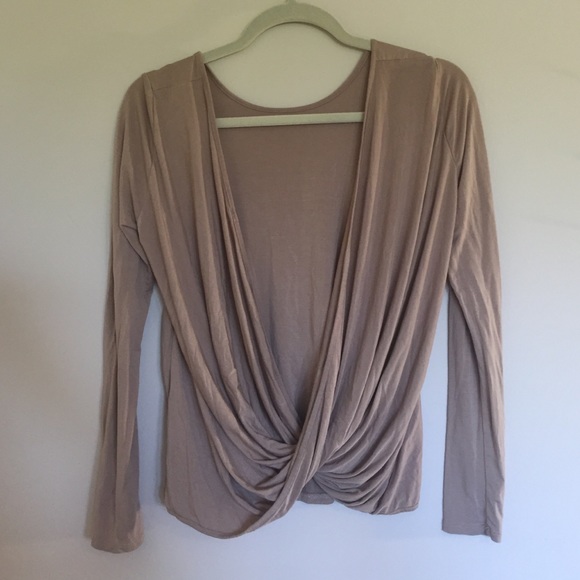 Scooped back Long Sleeve