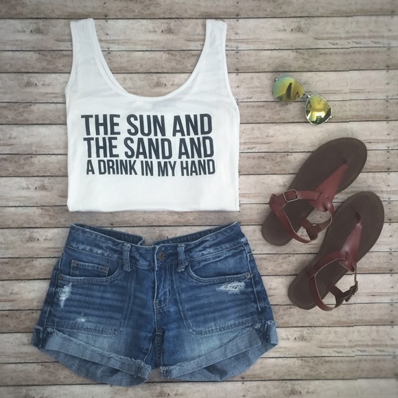 Sun & Sand Graphic Tank Top