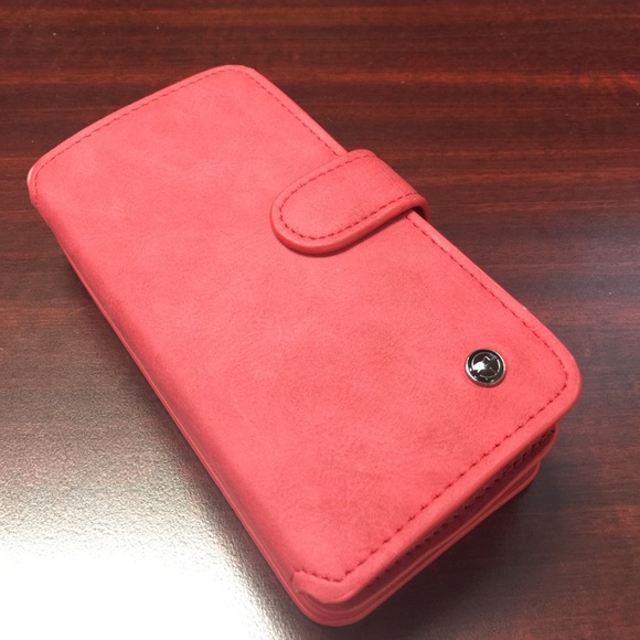 Red CaseMe iPhone 6 Plus wallet case