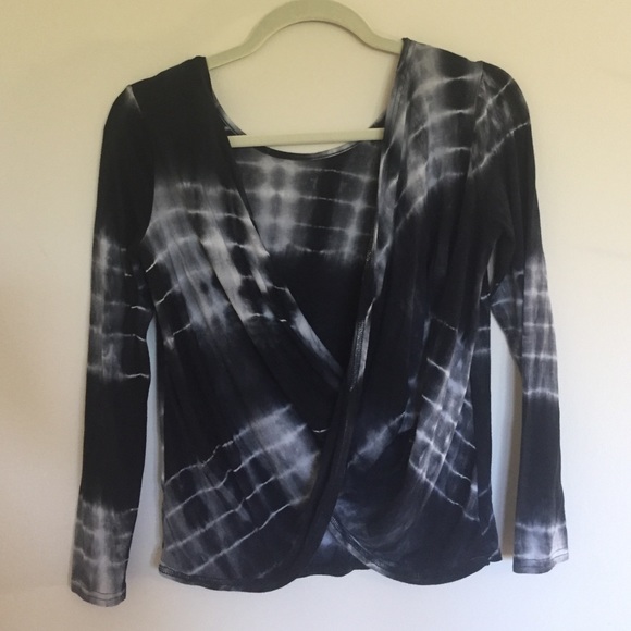 Black Tie Dye backless shirt