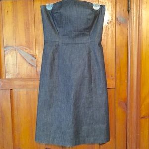 Denim Strapless Dress