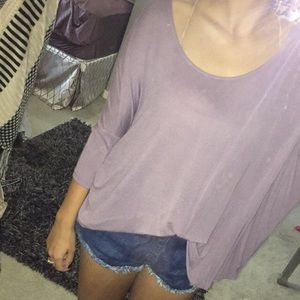 Purple tee