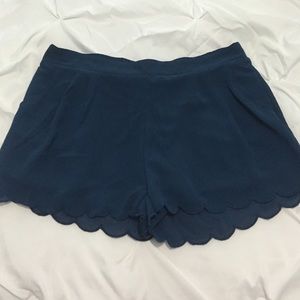 cute blue dressy shorts