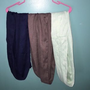 Bundle of infinity scarves