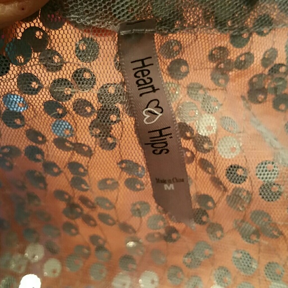 Heart ♡ Hips sequined sheer tank top Bundle - Picture 2 of 3