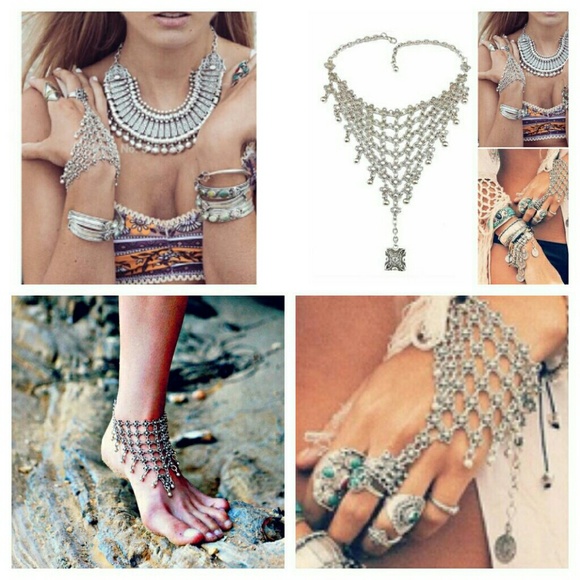 Jewelry - Bohemian Floral Bracelet/anklet Turkish gypsy