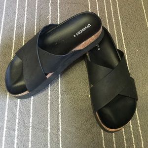 Black Platform Sandals