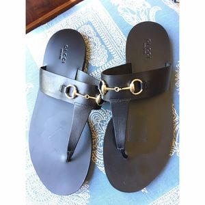 Gucci horsebit thong sandals