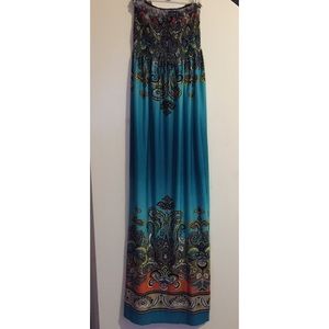 Turquoise maxi dress