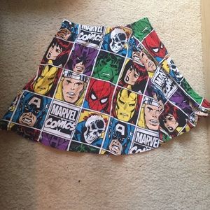 Color full skater skirt