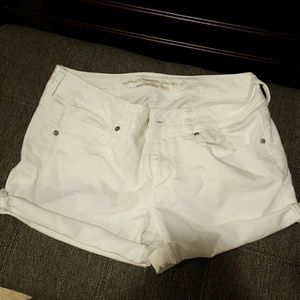White demin shorts
