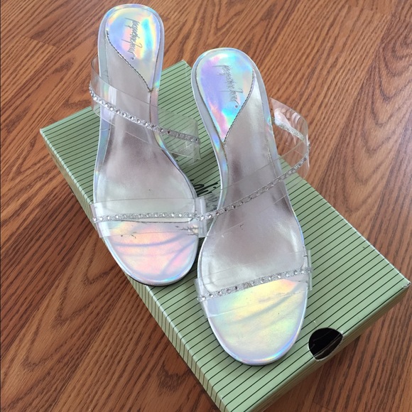 Silver-Clear Heels