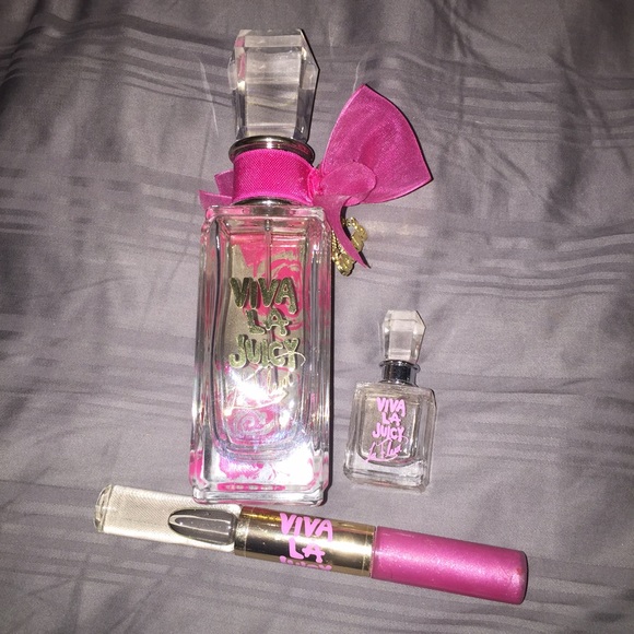 Juicy couture perfume set (used)