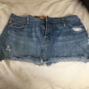 Jean mini skirt