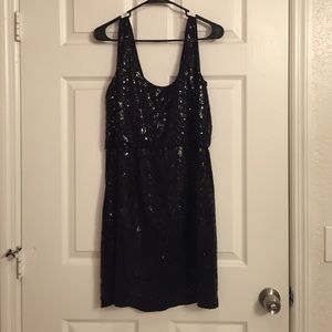 Black midi dress