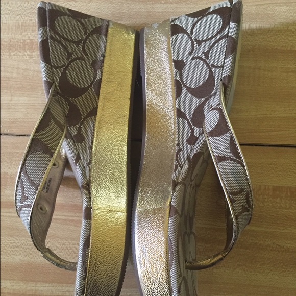 Gold Coach Sandals - Picture 2 of 3