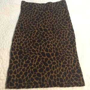 Madewell Animal Print Skirt