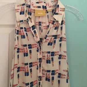 Anthro lipstick tank