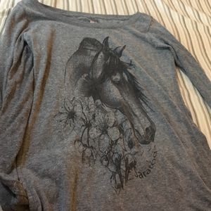 Long sleeve hores shirt