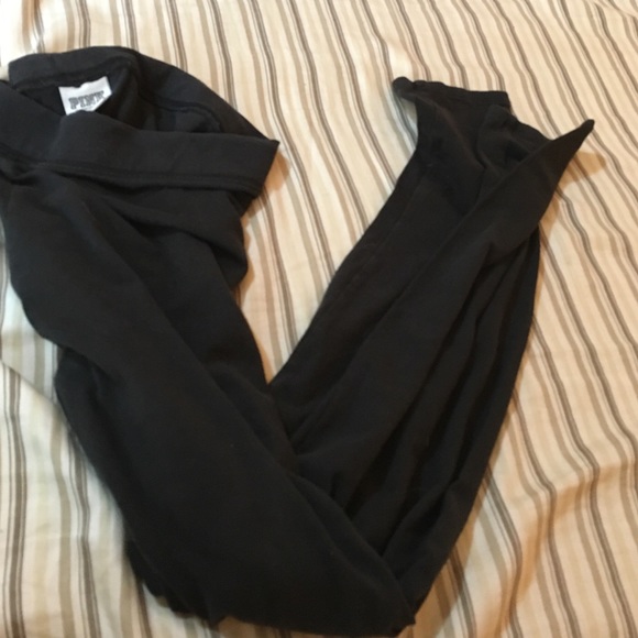 Black pink leggings