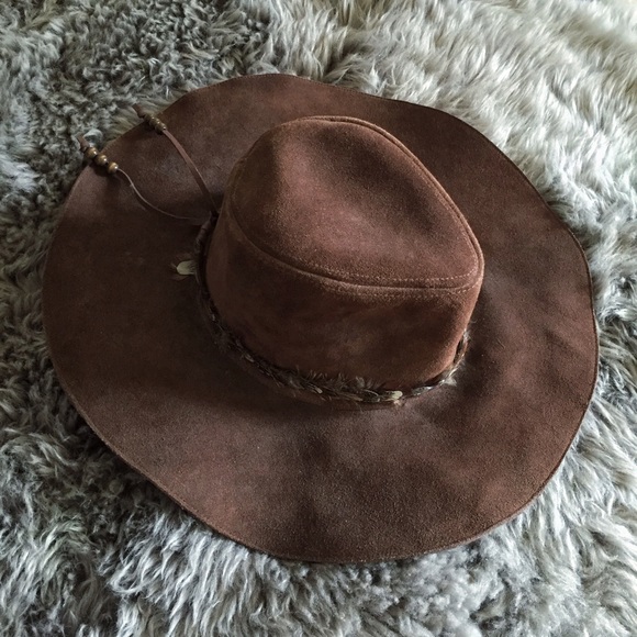 NWT Staring At Stars Floppy Brim Suede Hat
