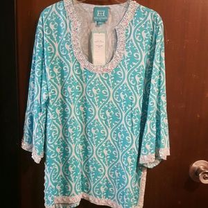 Blue Patterned Tunic