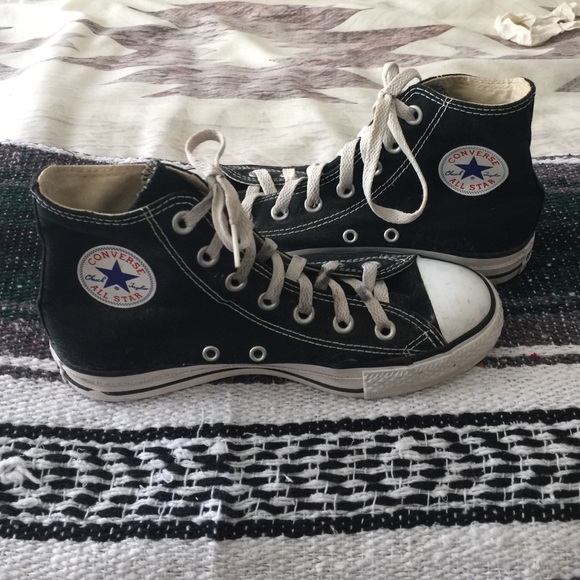 Converse classic high tops.