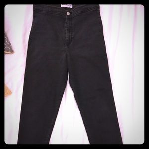 Black denim skinny jeans