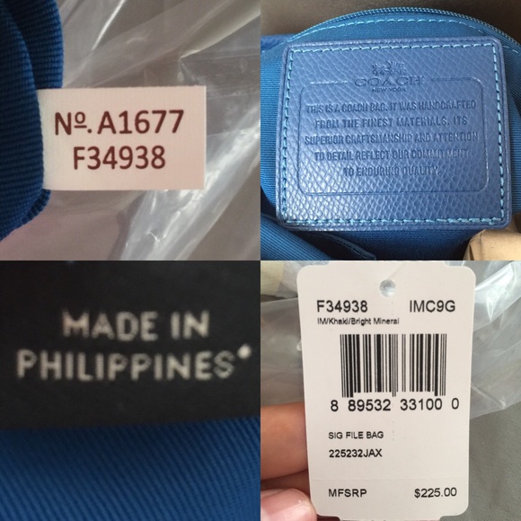 COACH FILE BAG (100% AUTHENTIC) - Picture 2 of 4