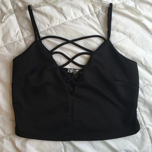 Criss Cross Crop Top from Charlotte Russe