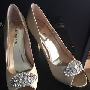 Size 9.5 Kate Preston Satin Shoes